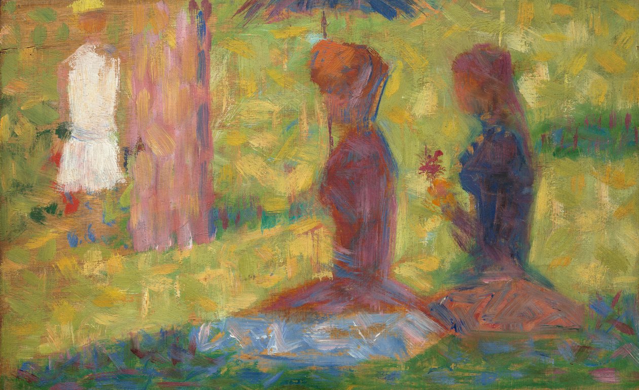 Tanulmány a La Grande Jatte figuráiról, 18841885. alkotó: Georges Pierre Seurat