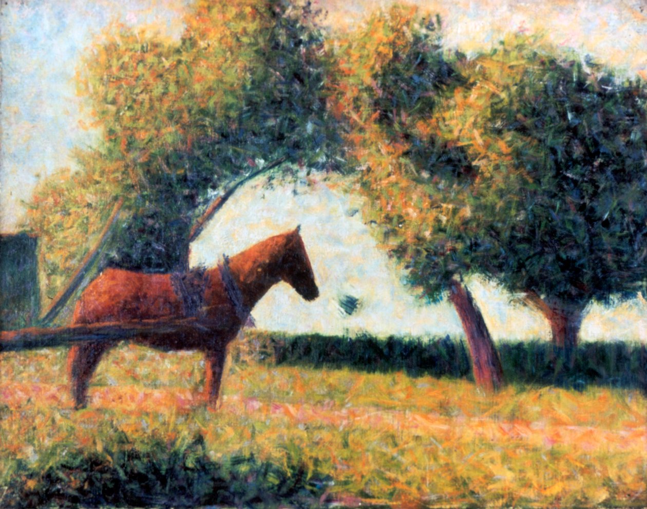 A felszerelt ló, 1883 alkotó: Georges Pierre Seurat