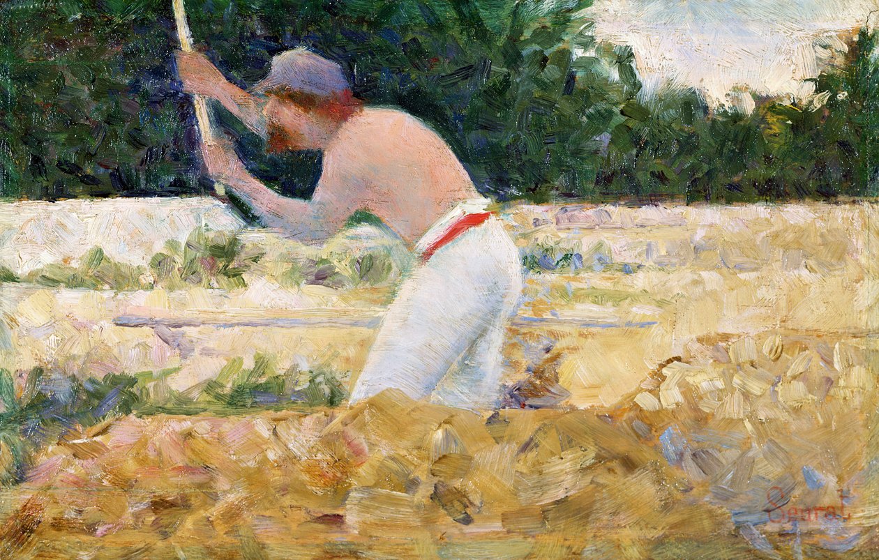 The Stone Breaker, 1882 körül (olaj, panel) alkotó: Georges Pierre Seurat