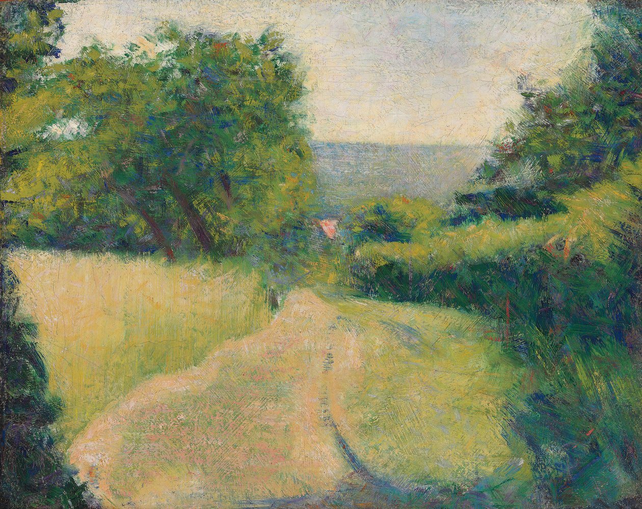 Az elsüllyedt sáv; Az elsüllyedt út, 1882 alkotó: Georges Pierre Seurat