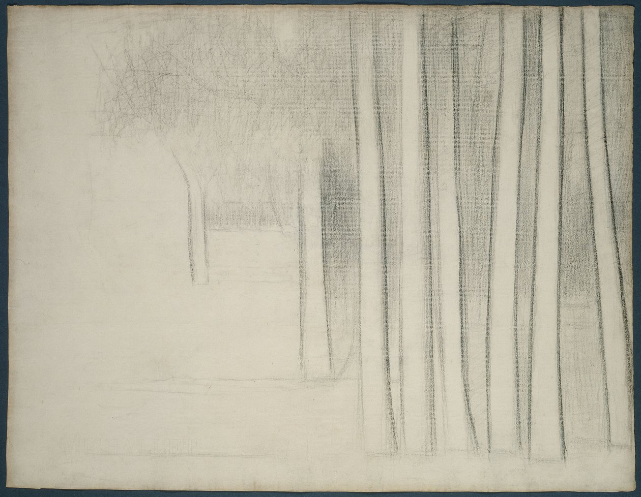 Fatörzsek (a La Grande Jatte tanulmánya) alkotó: Georges Pierre Seurat