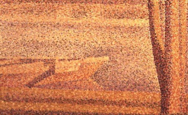 Fák és csónakok alkotó: Georges Pierre Seurat