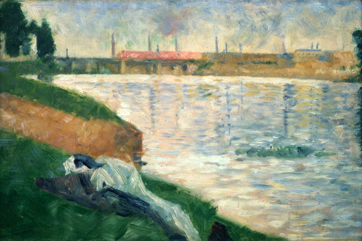 Ruhák a füvön, 1883 alkotó: Georges Pierre Seurat
