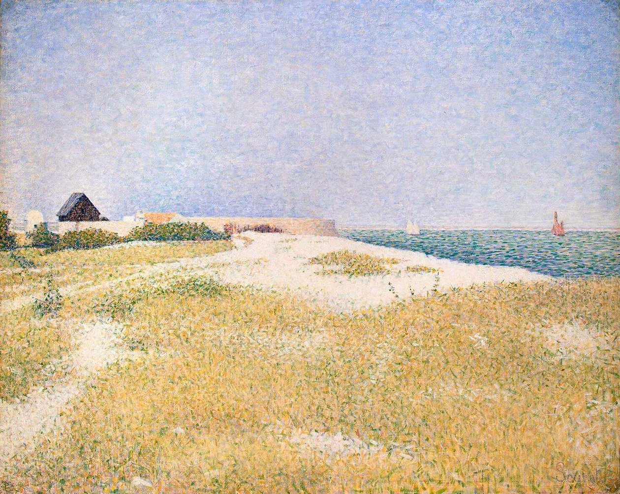 Kilátás a Samson-erődre, 1885. alkotó: Georges Pierre Seurat