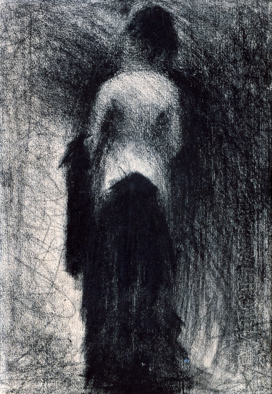 Hátulról látott nő, 1880-1891 alkotó: Georges Pierre Seurat