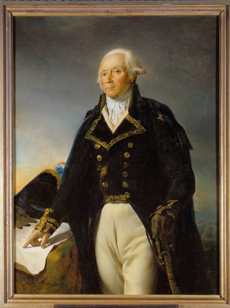 Francois Christophe Kellermann (1735-1820), Valmy hercegének, a Moselle-i Hadsereg fővezérének portréja Georges Rouget festménye (1784-1869) 1792 Dim. 1,35 x 1 m alkotó: Georges Rouget