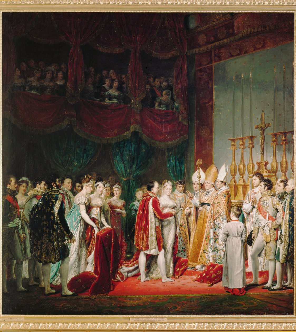 I. Napóleon és Habsburg-Lotaringiai Mária Louise esküvője ... (festmény, vászon) alkotó: Georges Rouget