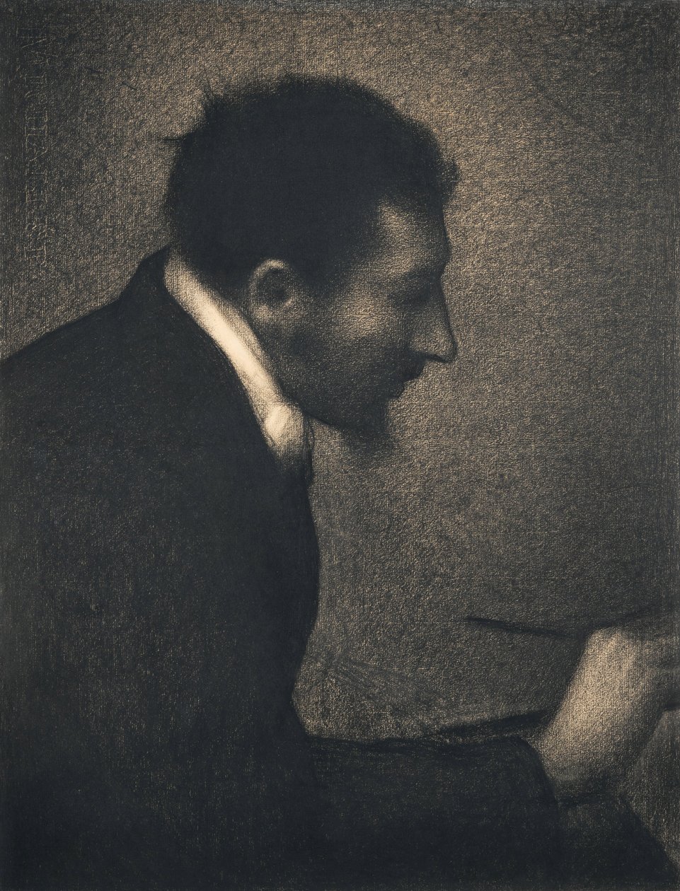 Aman-Jean, 1882-83 (conté zsírkréta Michallet papíron) alkotó: Georges Seurat