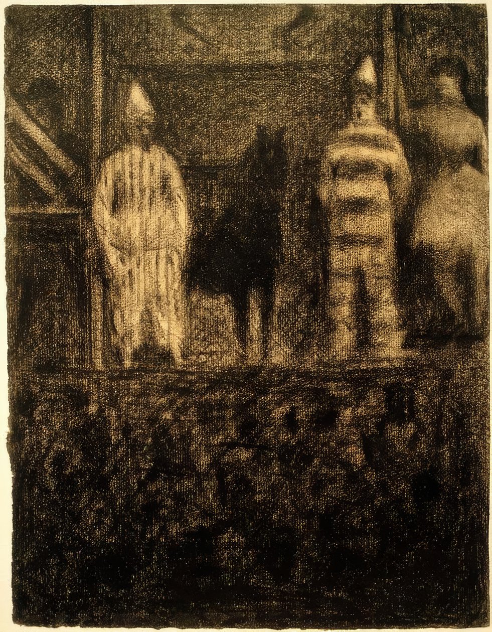 Clowns et poney (Une Parade) (Clowns and Pony / A Parade) alkotó: Georges Seurat