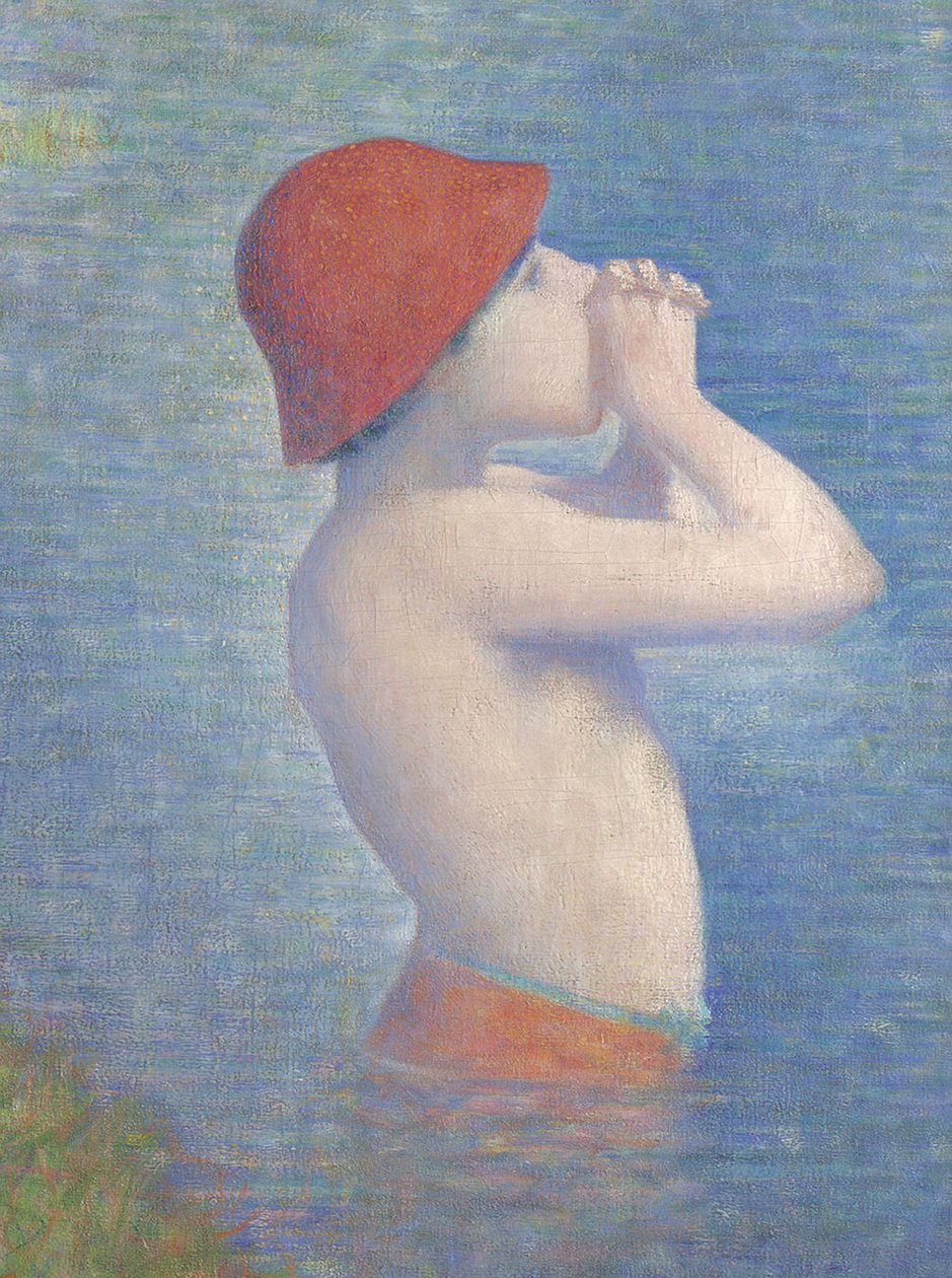 Részlet az asnières-i fürdőzőkről, 1884 alkotó: Georges Seurat