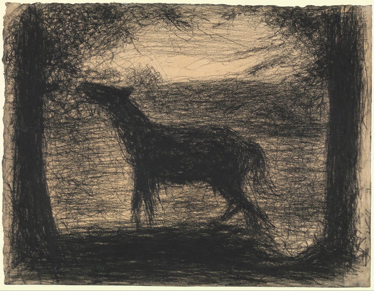 Csikó (Le Poulain), 1882-83 (ceruzás mese fektetett papíron) alkotó: Georges Seurat
