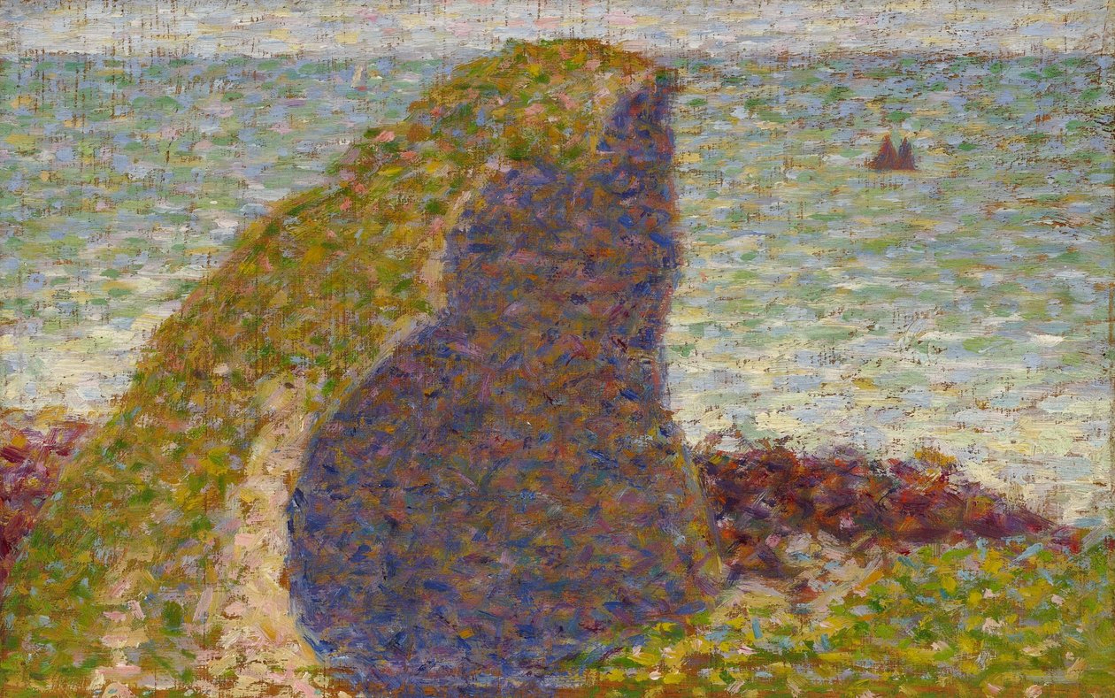 Georges Seurat - Le Bec du Hoc (tanulmány) alkotó: Georges Seurat