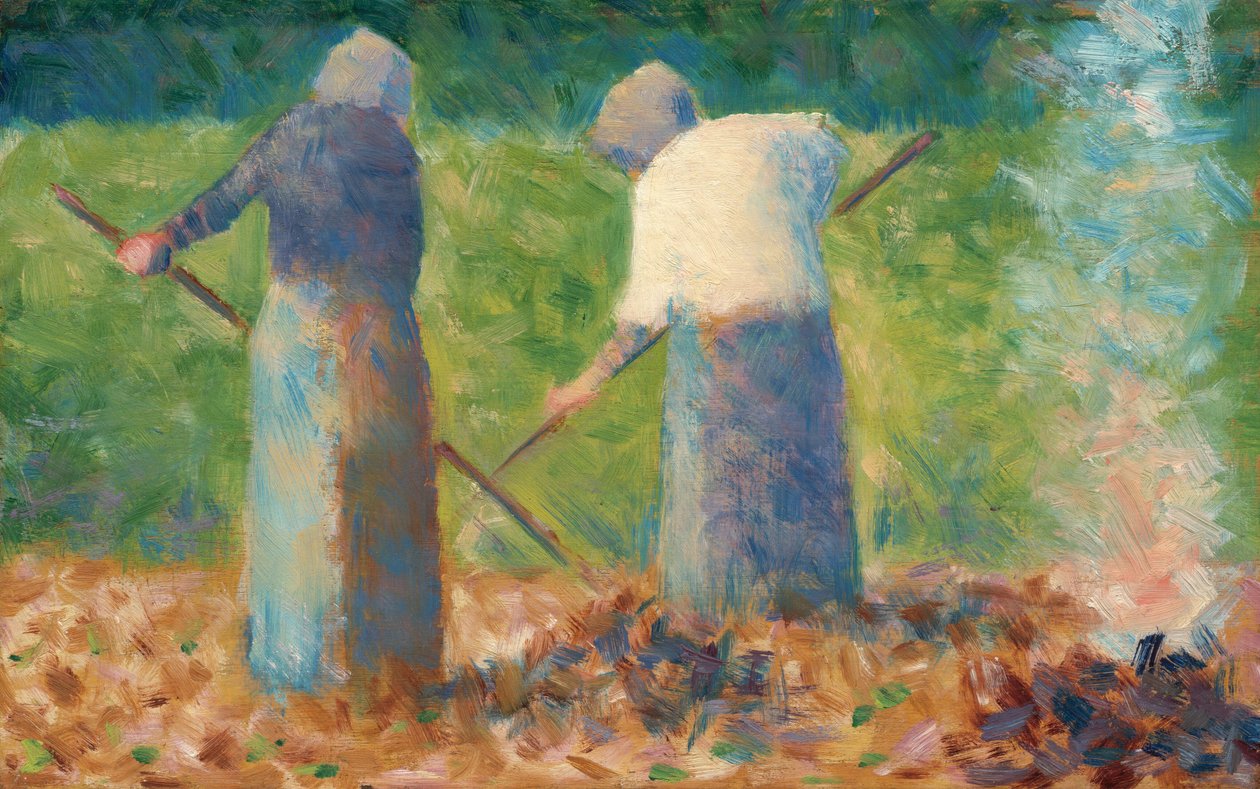 Szénakészítők Montfermeilben alkotó: Georges Seurat