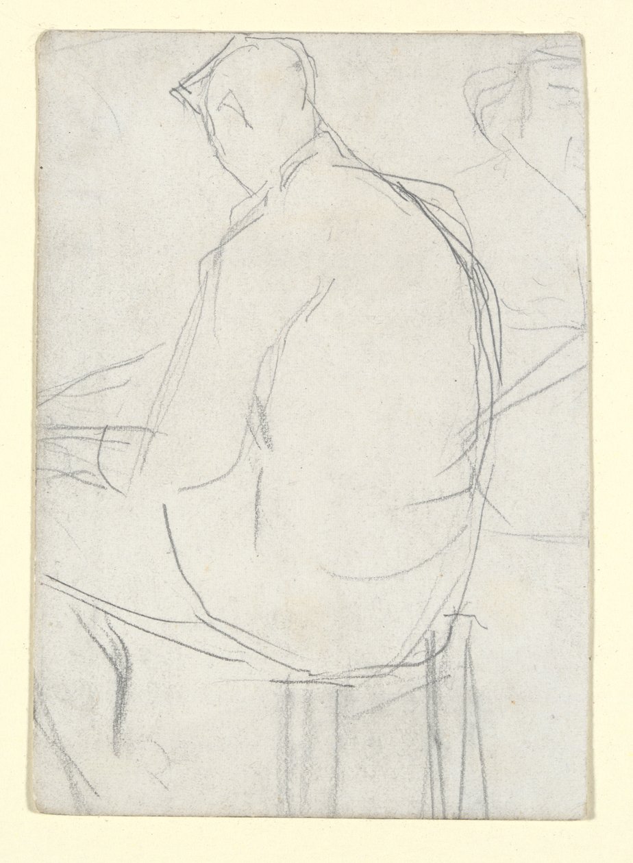 Ember ül egy zsámolyon alkotó: Georges Seurat