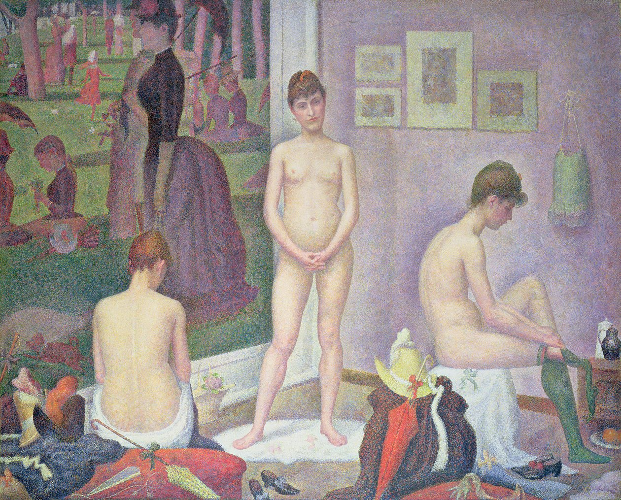 Modellek, 1886-88 alkotó: Georges Seurat