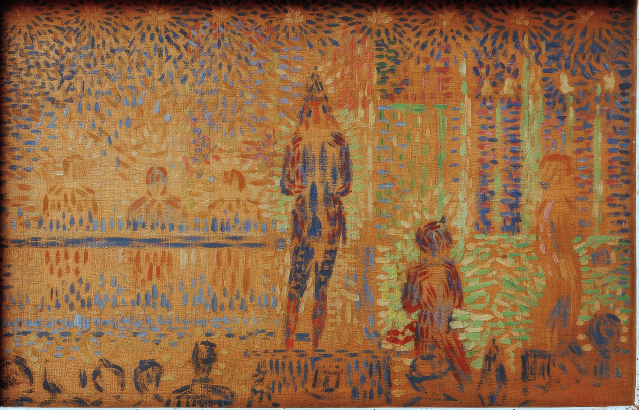 Parade de cirque – A cirkuszi felvonulás alkotó: Georges Seurat
