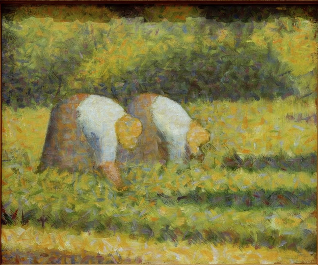 Parasztasszonyok munkában alkotó: Georges Seurat