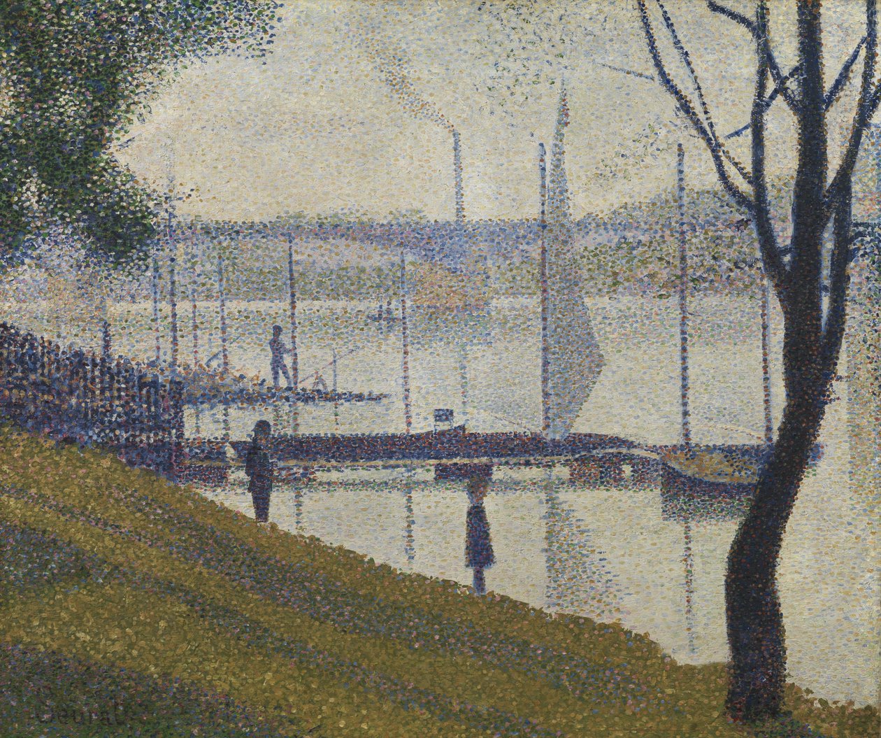 A Courbevoie-i híd, 1886-87 alkotó: Georges Seurat
