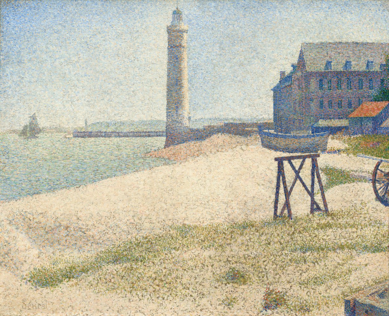 A világítótorony Honfleurben alkotó: Georges Seurat