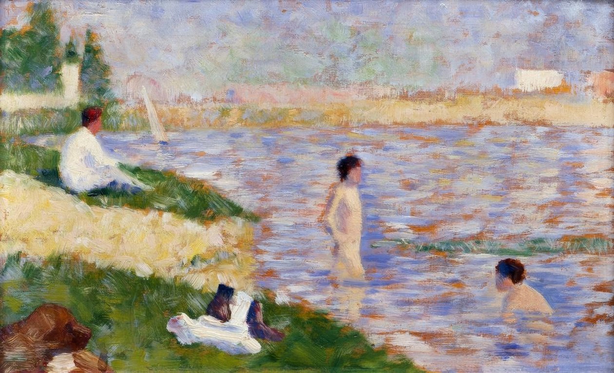 Úszás Asnières-ben alkotó: Georges Seurat