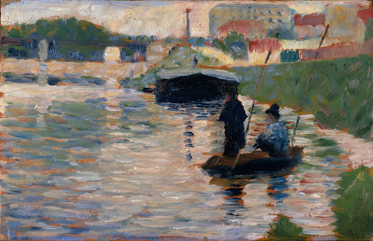 Kilátás a Szajnára, 1882-83 alkotó: Georges Seurat