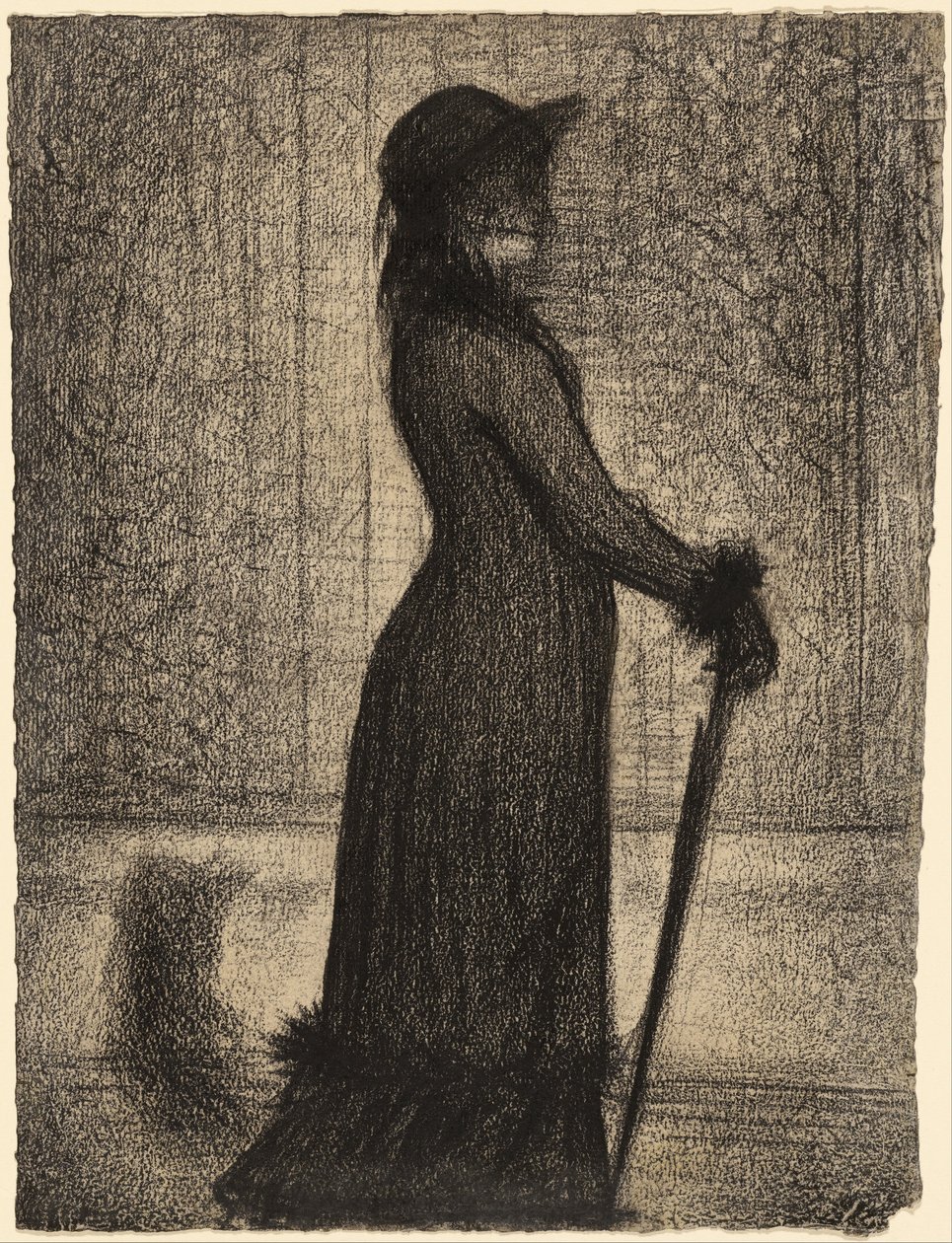Sétáló nő alkotó: Georges Seurat