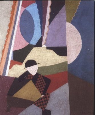 Férfi bottal alkotó: Georges Valmier