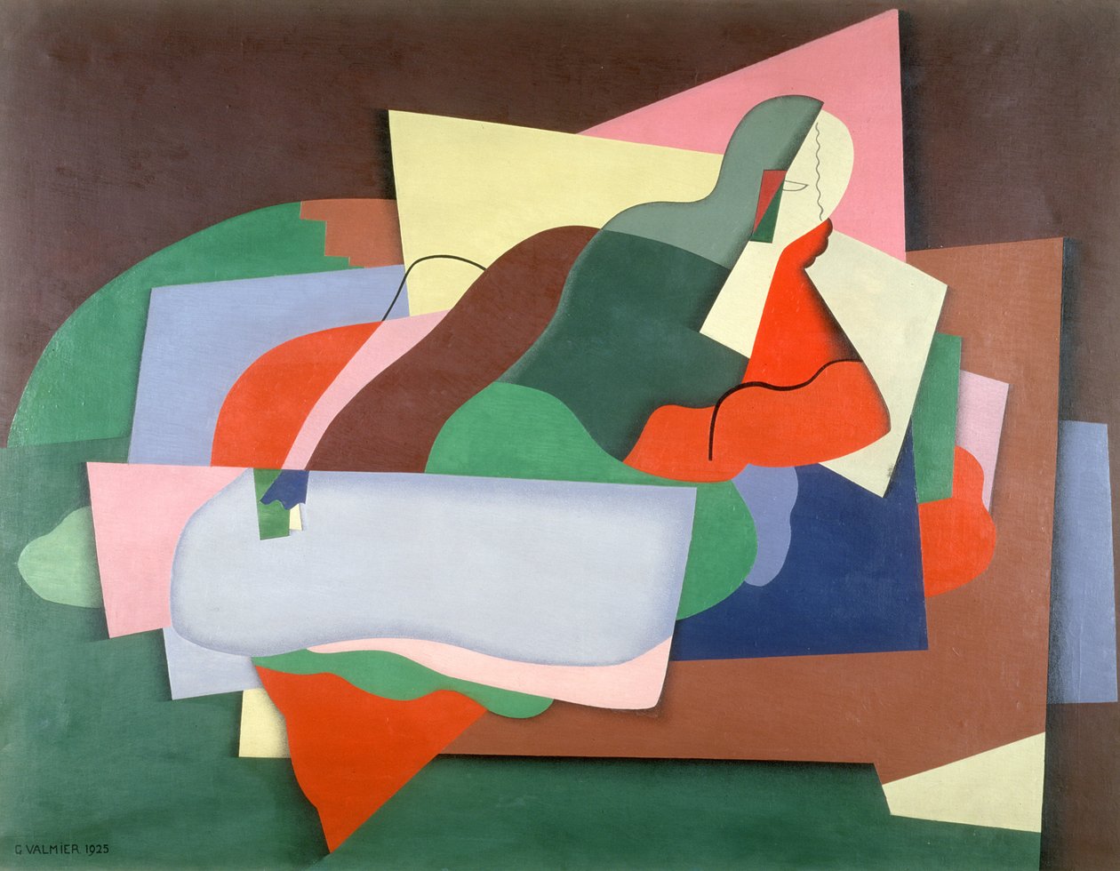 Fekvő ember, 1925 (olaj) alkotó: Georges Valmier