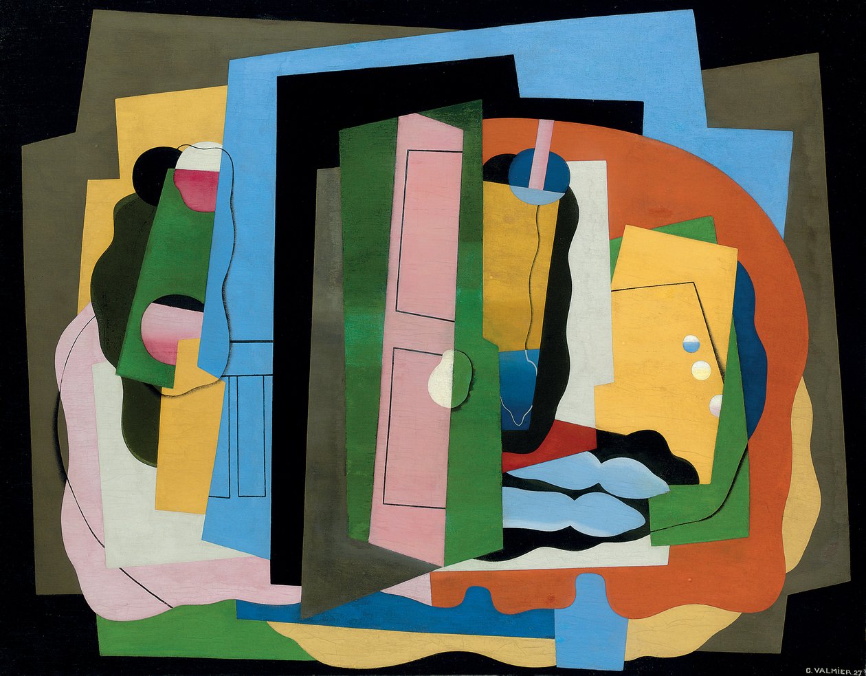 A rózsaszín ajtó; A rózsaszín ajtó, 1927 alkotó: Georges Valmier