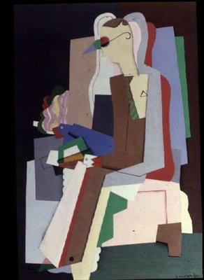 Fiatal férfi olvasás alkotó: Georges Valmier
