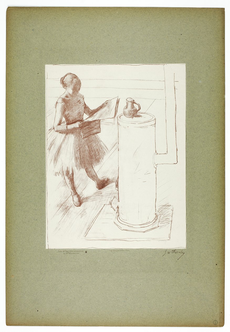 Táncos a kályha mellett alkotó: Georges William Thornley
