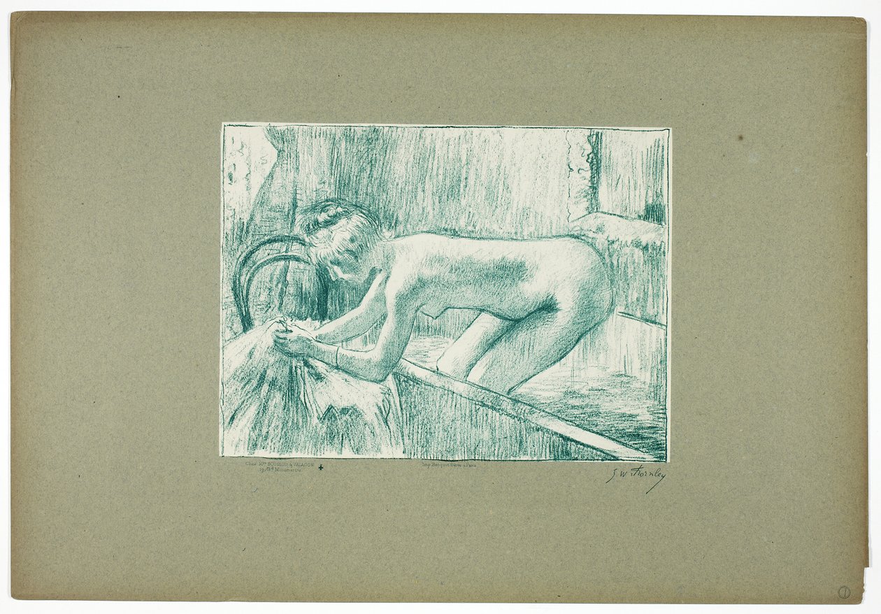 Kiszállás a fürdőből alkotó: Georges William Thornley