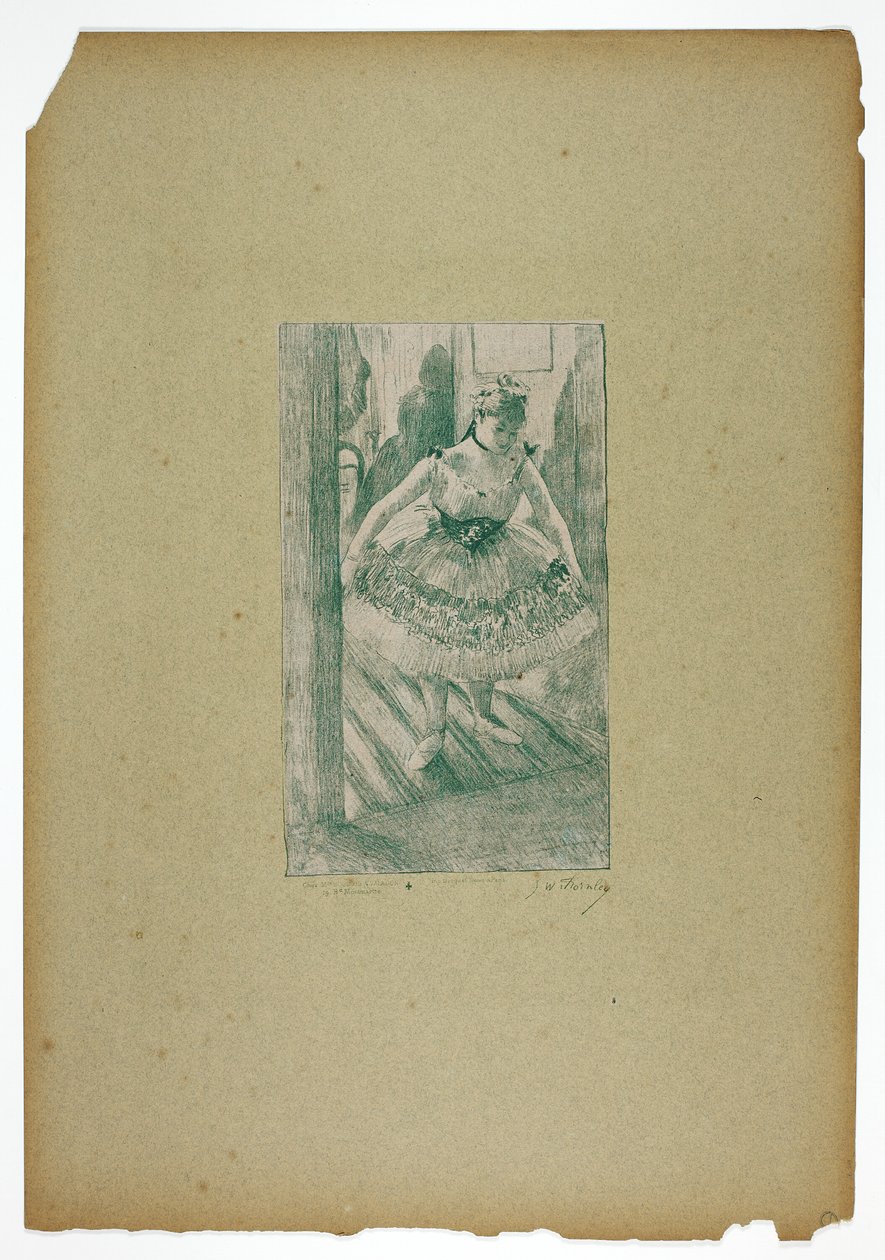 A színpadra lépés alkotó: Georges William Thornley