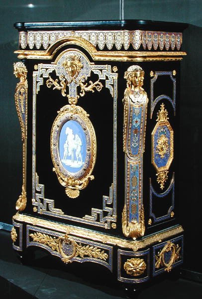 Sideboard, 1855 körüli (ébenfa, bronz és festett zománc) alkotó: Georges and Legost Achille (fl.1855) Monbro