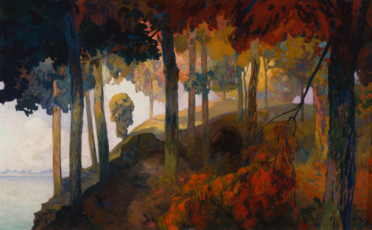 Egy árkádiai táj (olaj, vászon) alkotó: Georges de Feure