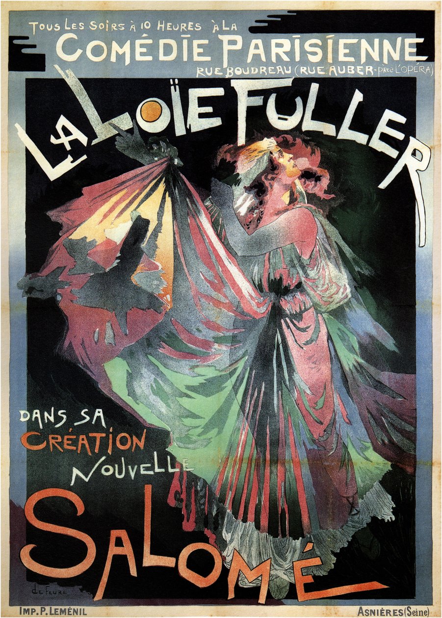 Loie Fuller, mint Salome, 1895 alkotó: Georges de Feure