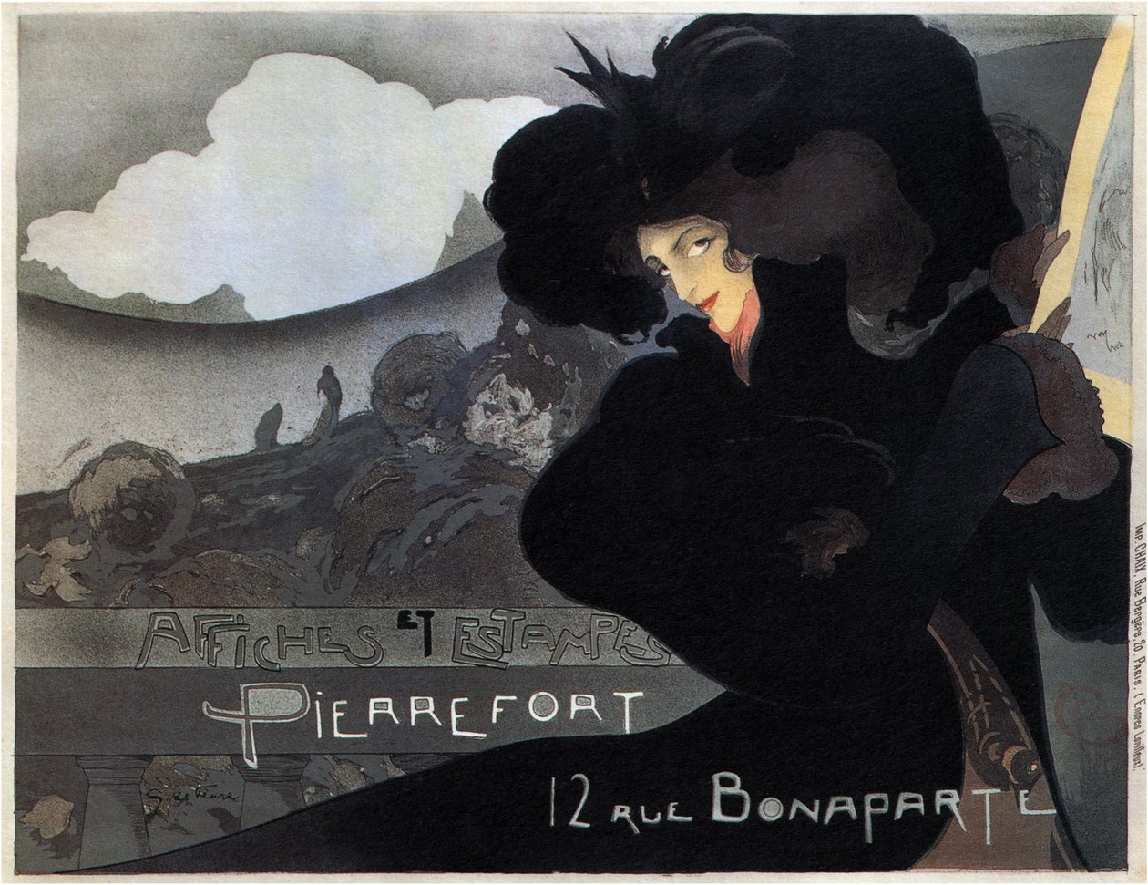 Pierrefort, Plakátok és bélyegek, 1898 alkotó: Georges de Feure