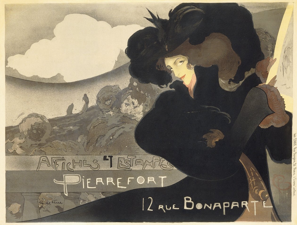 Pierrefort plakátok és nyomatok; Pierrefort plakátok és nyomatok alkotó: Georges de Feure