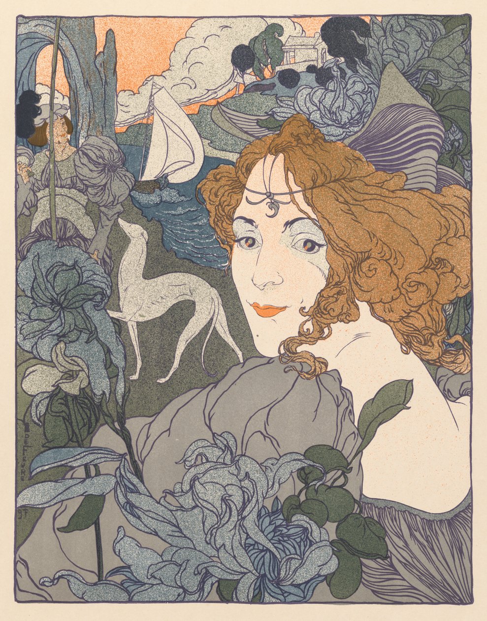Vissza, 1897. alkotó: Georges de Feure
