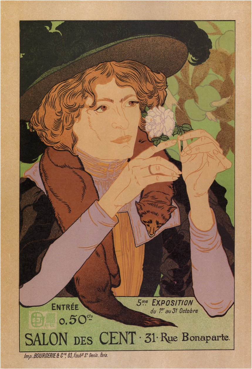 A Száz Plakát Szalonja, 1894 alkotó: Georges de Feure
