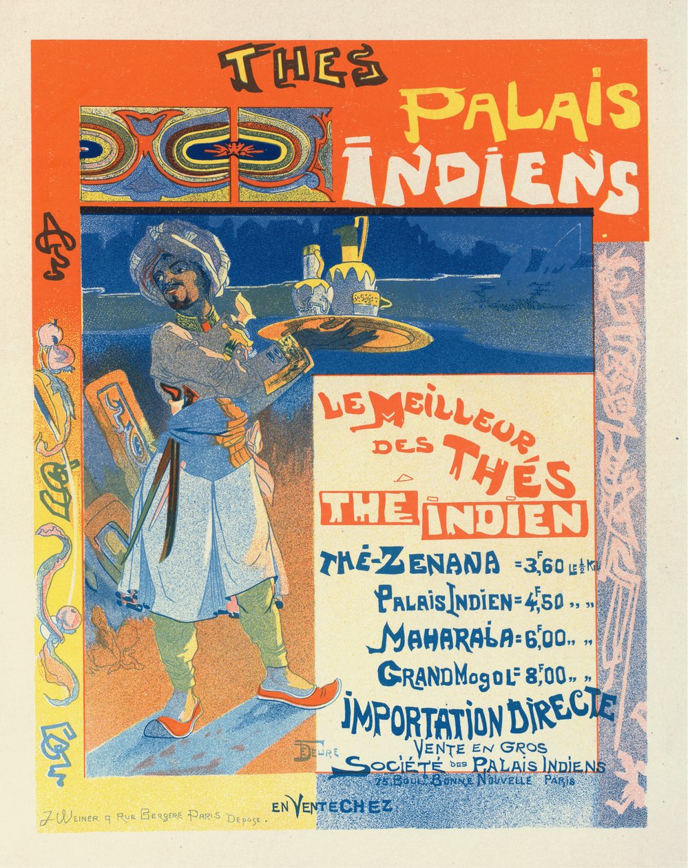 Teák az indiai palotából, c. 1900. alkotó: Georges de . Feure