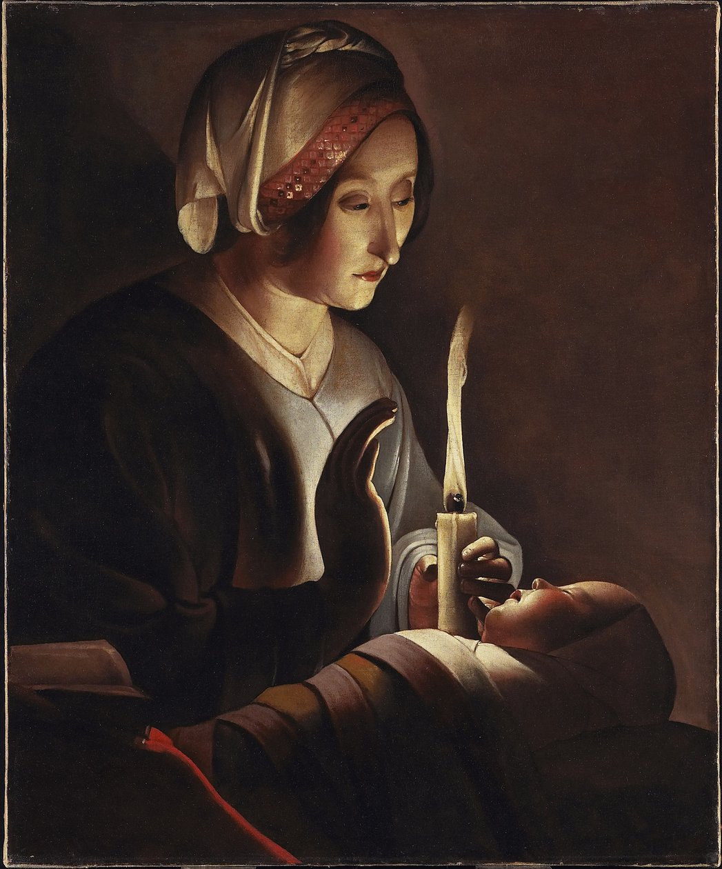 Szent Anna a gyermek Krisztussal, 1645-1650 körül alkotó: Georges de La Tour
