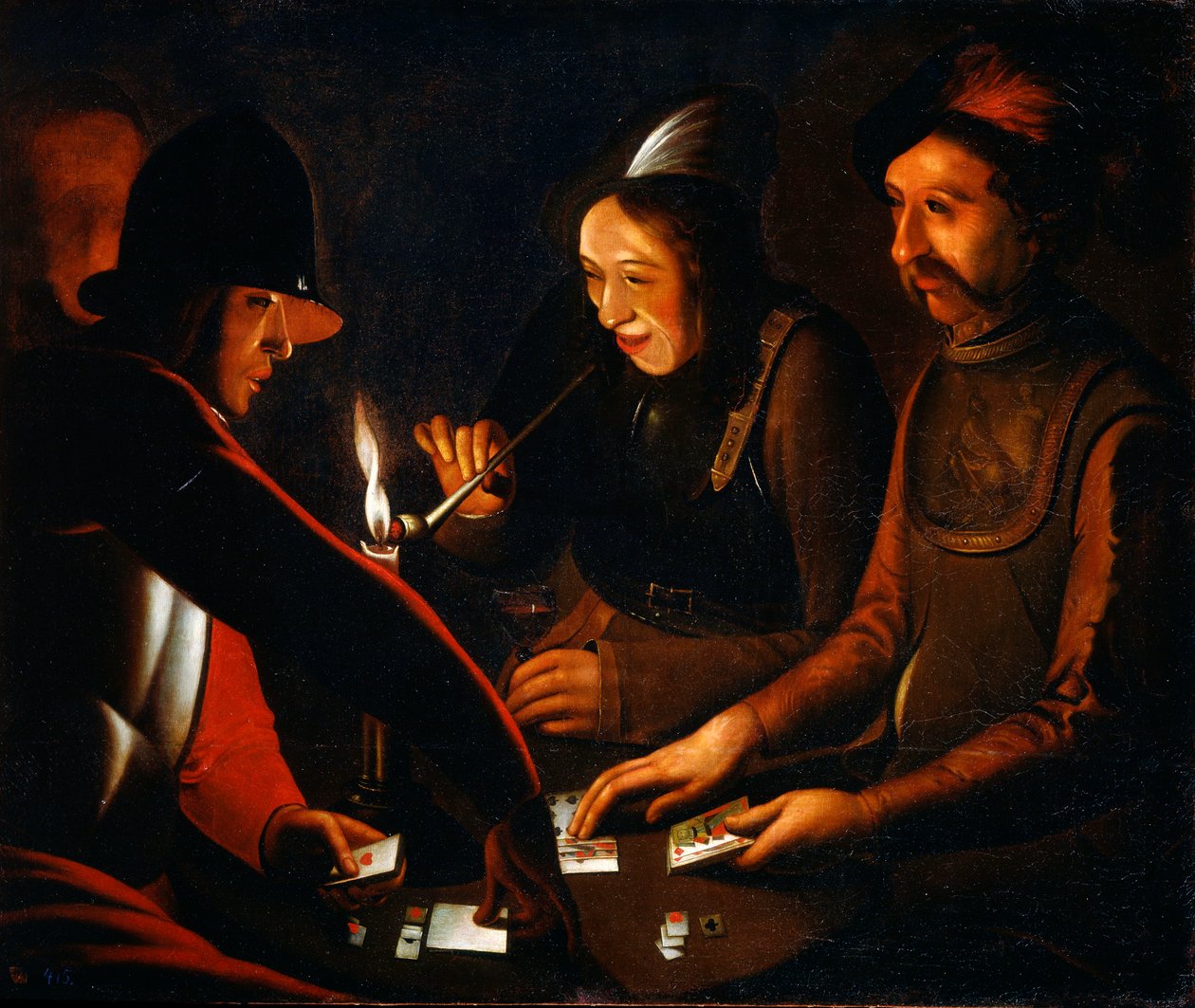 Katonák kártyáznak, 17. század alkotó: Georges de La Tour