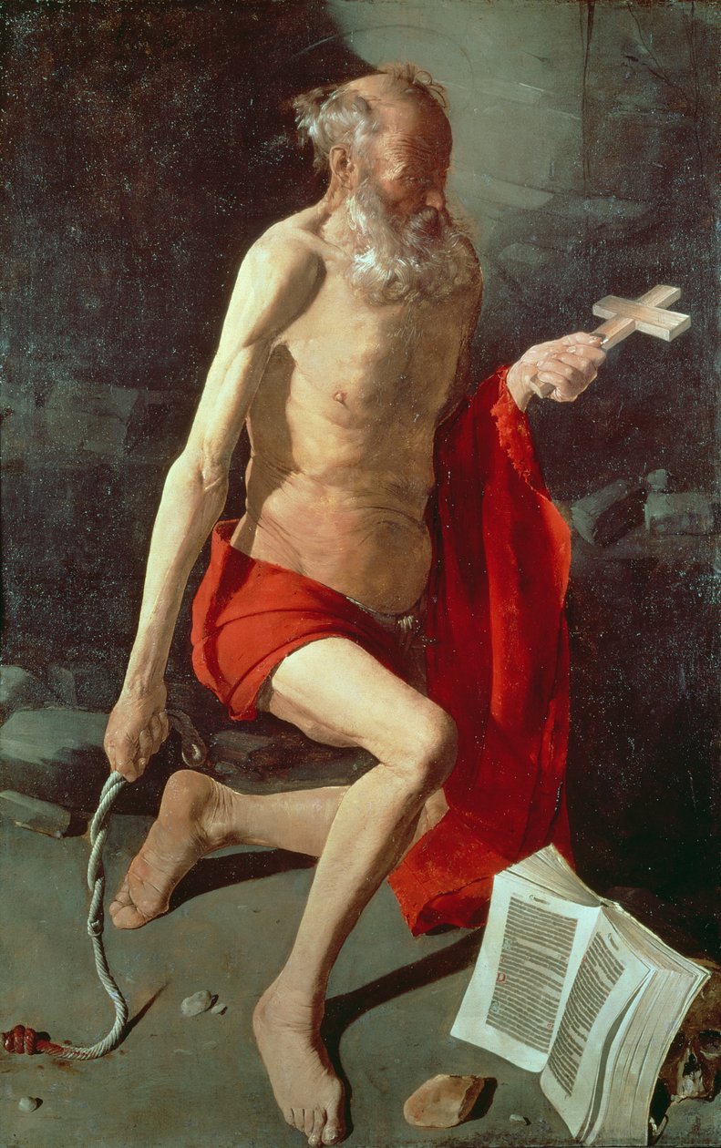 Szent Jeromos, 1620 körül alkotó: Georges de La Tour