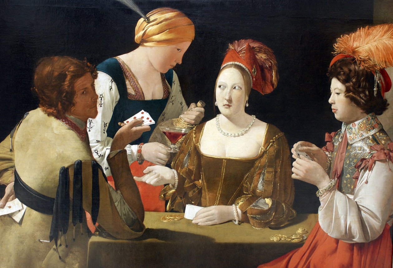 A csalás a gyémántok ászával c. 1635 alkotó: Georges de La Tour