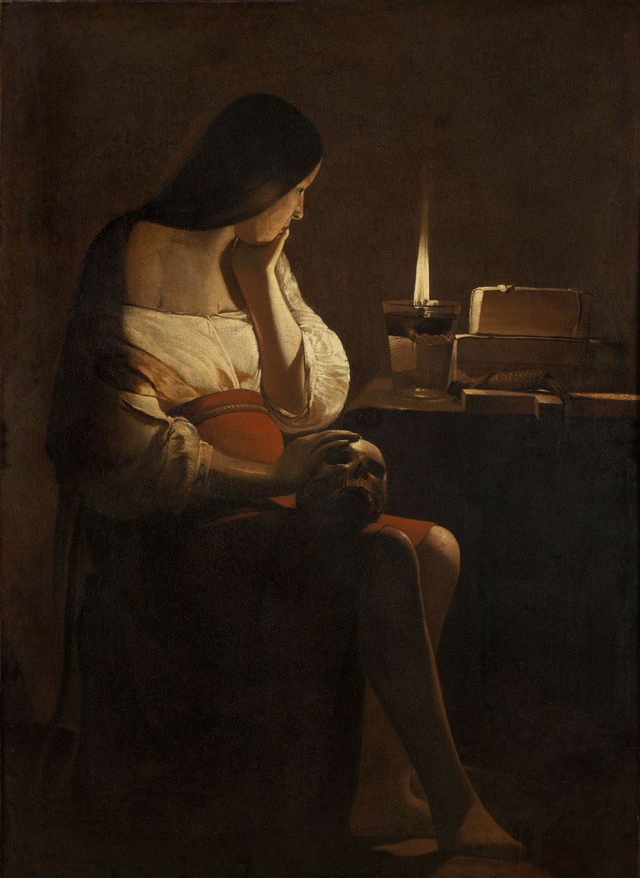 A Bűnbánó Mária Magdolna alkotó: Georges de La Tour