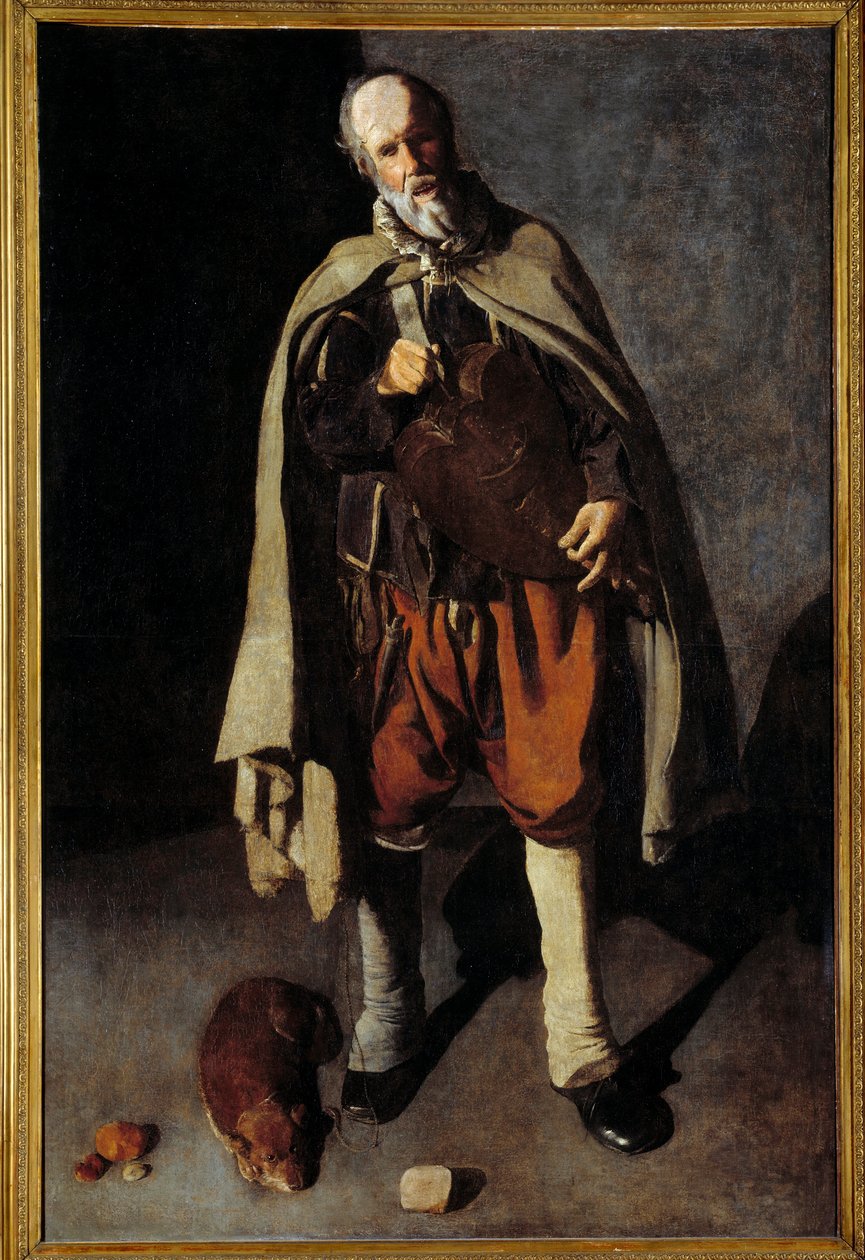 Az öreg kutya. Torony György festménye (1593-1652) alkotó: Georges de La Tour