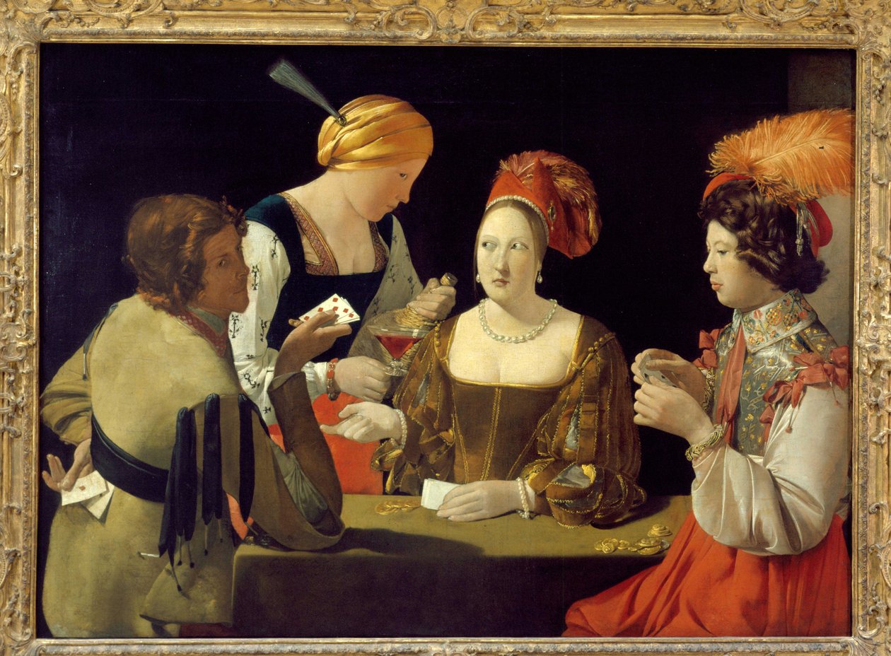 A Cheeur a gyémánt ászával – Georges de La Tour, Louvre Múzeum, 1635 körül alkotó: Georges de La Tour