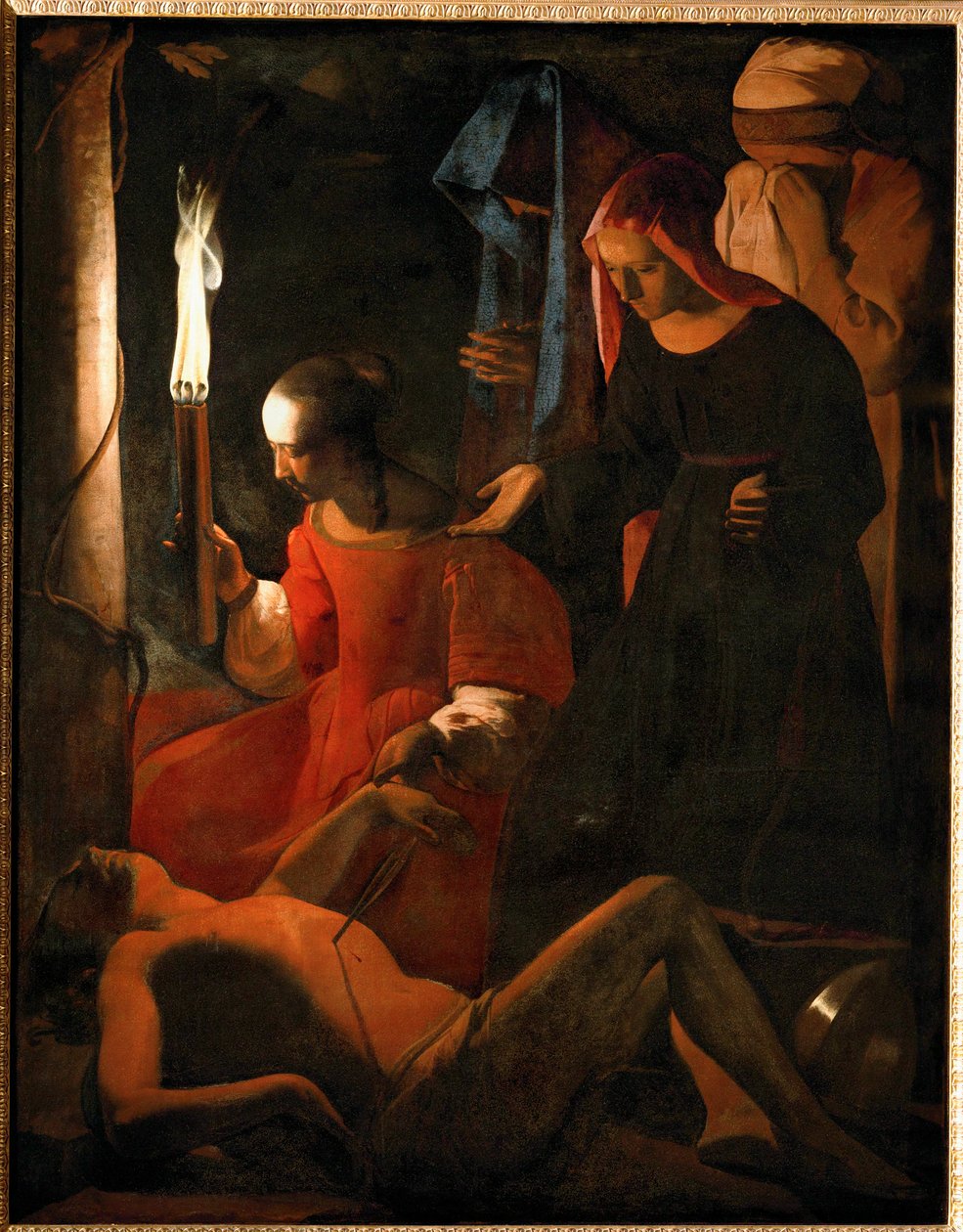 Szent Sebestyén által gondozott Szent Irén ... alkotó: Georges de La Tour