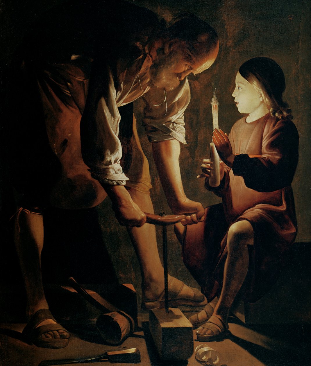 Szent József, az ács (olaj, vászon) alkotó: Georges de La Tour